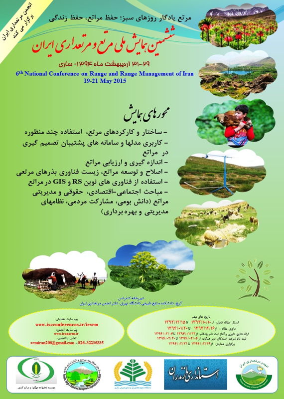 همایش (کنفرانس) کشاورزی، محیط زیست  شهریور 1394 ,همایش (کنفرانس) ملی ایران ساری 