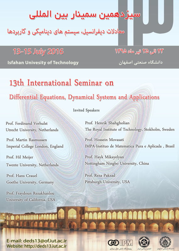 همایش (کنفرانس) ریاضیات  تیر 1395 ,همایش (کنفرانس) بین المللی ایران اصفهان 